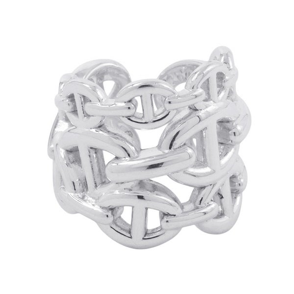 エルメス リング シェーヌダンクル アンシェネGM Enchainee SV925シルバー リングサイズ47 HERMES 指輪