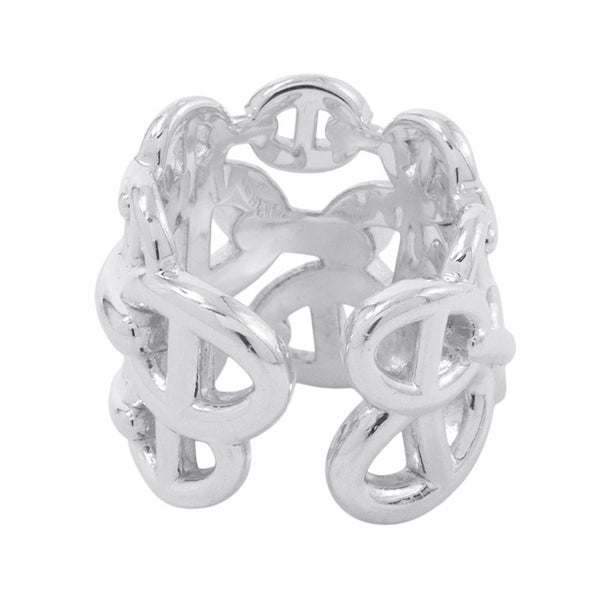 エルメス リング シェーヌダンクル アンシェネGM Enchainee SV925シルバー リングサイズ47 HERMES 指輪