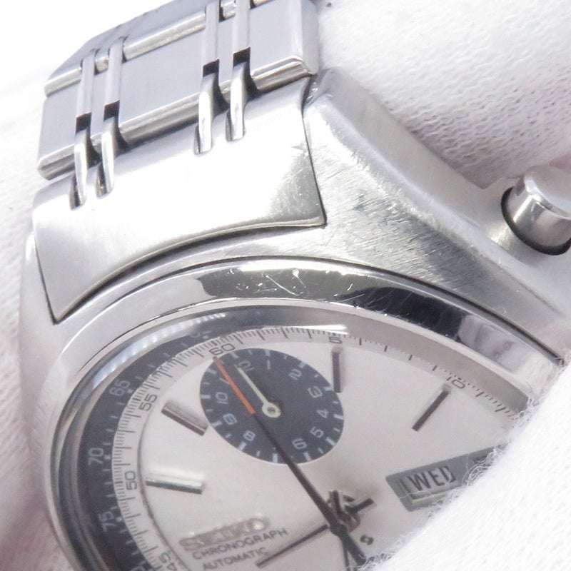 セイコー クロノグラフ ベビーパンダ 6138-8001 SEIKO 腕時計 シルバー文字盤