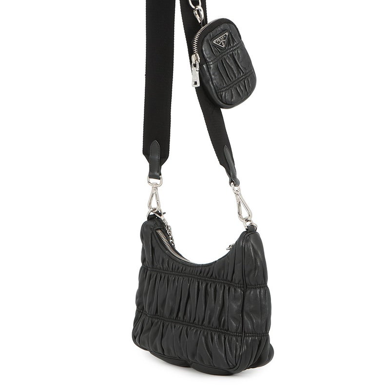 プラダ ショルダーバッグ Re-Edition 2005 レザー 1BH204 PRADA バッグ 2way 黒