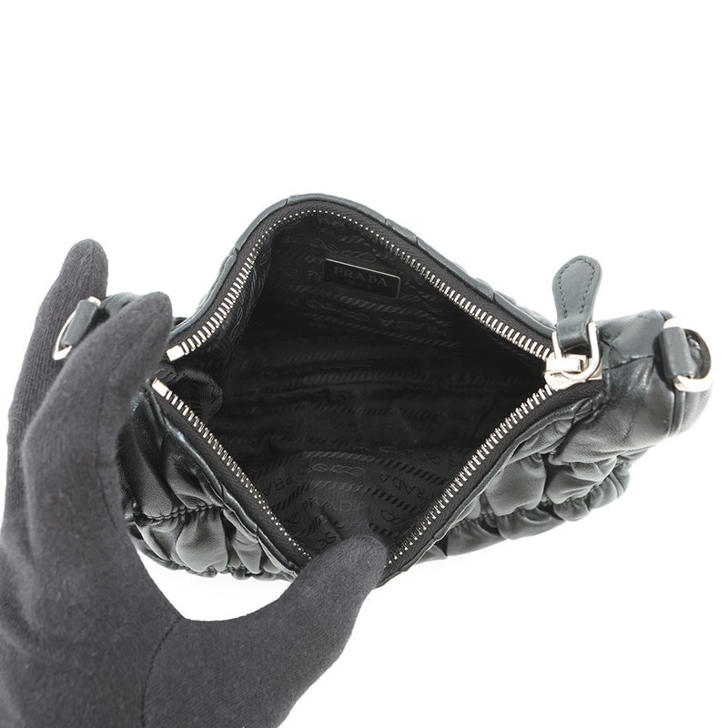 プラダ ショルダーバッグ Re-Edition 2005 レザー 1BH204 PRADA バッグ 2way 黒