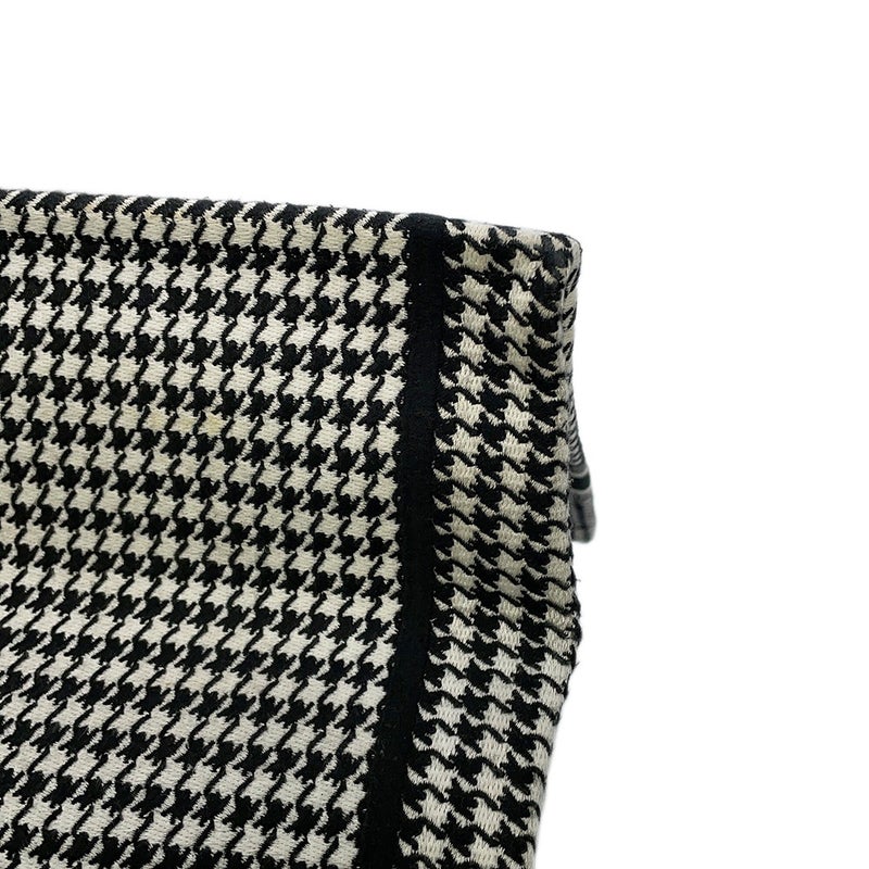 ディオール トートバッグ ブックトート 千鳥格子 ラージ キャンバス M1286ZRPI Christian Dior 黒 白