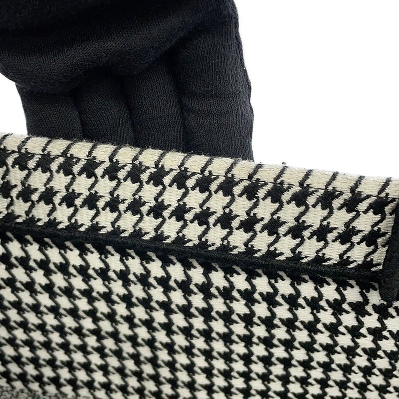 ディオール トートバッグ ブックトート 千鳥格子 ラージ キャンバス M1286ZRPI Christian Dior 黒 白