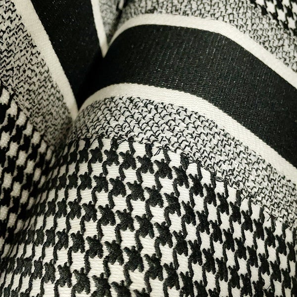 ディオール トートバッグ ブックトート 千鳥格子 ラージ キャンバス M1286ZRPI Christian Dior 黒 白