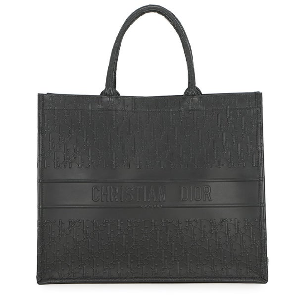 ディオール トートバッグ オブリーク ブックトート ラージ カーフレザー M1286ZWSO Christian Dior トロッター 黒
