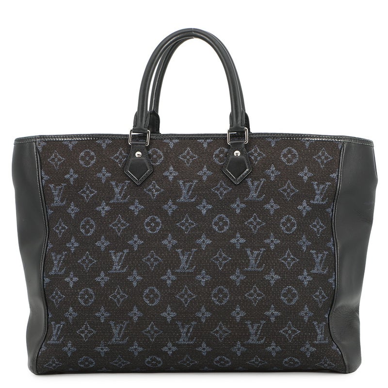 ルイヴィトン トートバッグ モノグラム・ジャガード グラン・サック M55203 LOUIS VUITTON ヴィトン 黒 ブラック