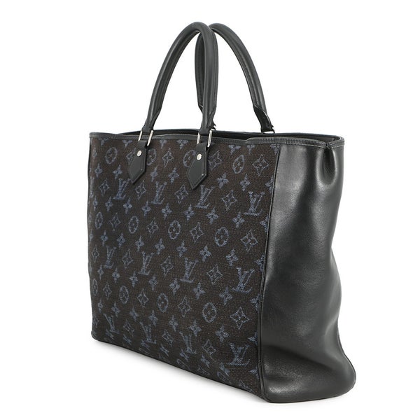 ルイヴィトン トートバッグ モノグラム・ジャガード グラン・サック M55203 LOUIS VUITTON ヴィトン 黒 ブラック