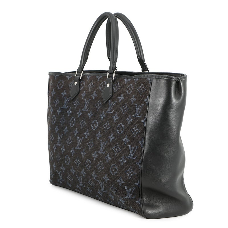 ルイヴィトン トートバッグ モノグラム・ジャガード グラン・サック M55203 LOUIS VUITTON ヴィトン 黒 ブラック