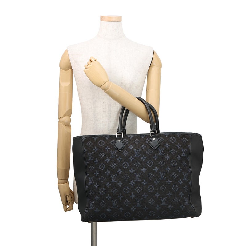 ルイヴィトン トートバッグ モノグラム・ジャガード グラン・サック M55203 LOUIS VUITTON ヴィトン 黒 ブラック