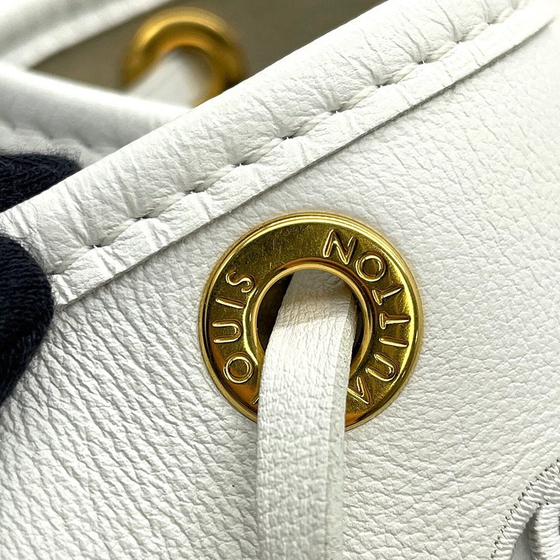 ルイヴィトン ショルダーバッグ カーフレザー/モノグラム LVブロデリー アングレーズ ノエPM M20740 LOUIS VUITTON 白