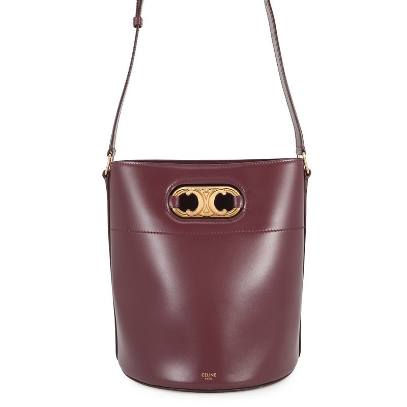 セリーヌ ショルダーバッグ マイヨン トリオンフ バケットバッグ レザー CELINE