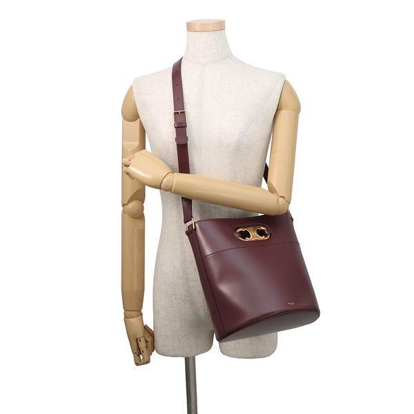 セリーヌ ショルダーバッグ マイヨン トリオンフ バケットバッグ レザー CELINE