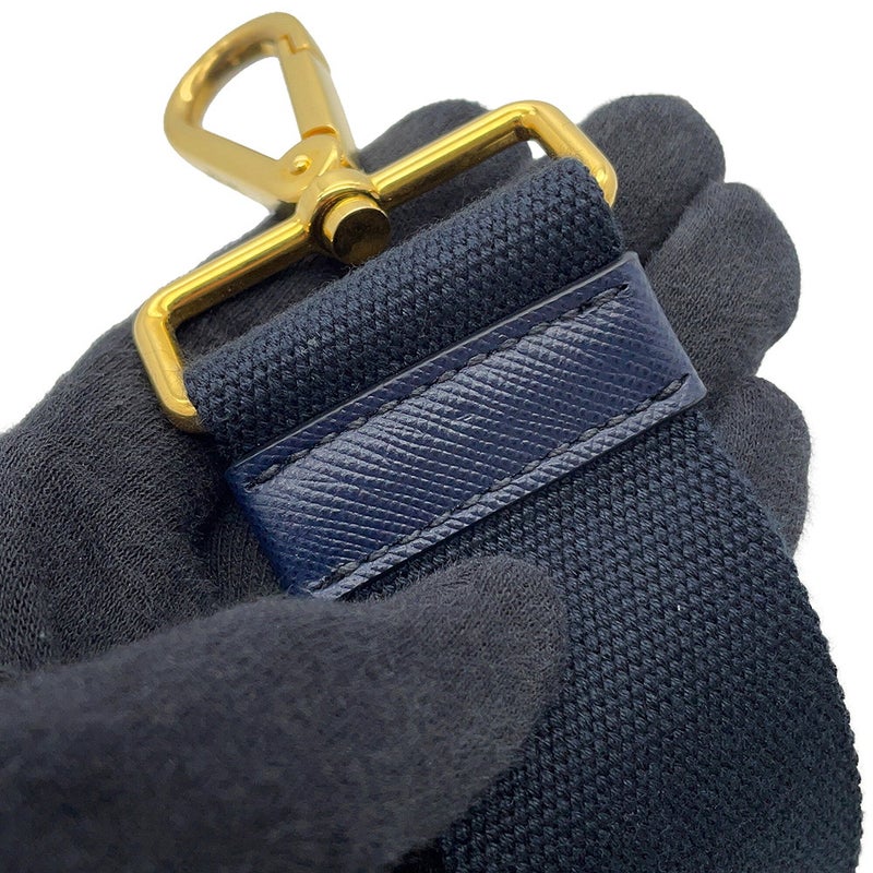 プラダ トートバッグ カナパ CANAPA ミディアム デニム 1BG642 PRADA BAG ハンド ショルダーバッグ