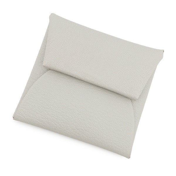 エルメス コインケース バスティア パールグレー/シルバー金具 エバーカラー W刻印 財布