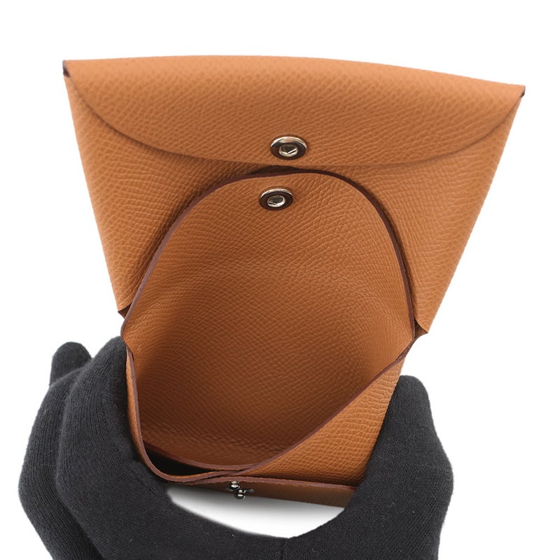 エルメス コインケース カルヴィデュオ ゴールド/シルバー金具 エプソン W刻印 財布