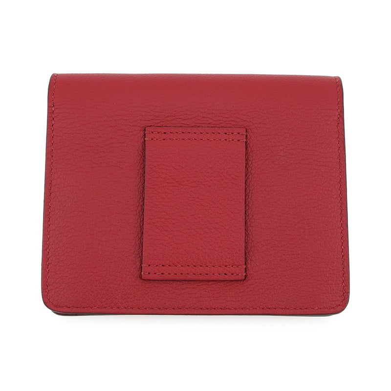 エルメス 財布 ロウリス ルリ スリム ルージュアッシュ/ゴールド金具 エバーカラー B刻印 HERMES 財布