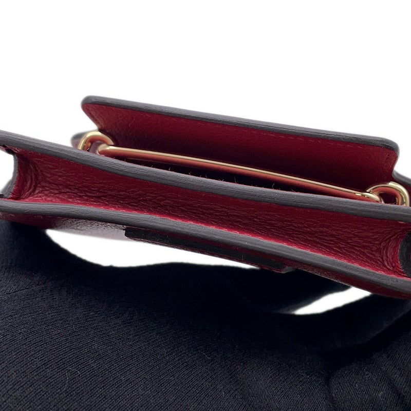 エルメス 財布 ロウリス ルリ スリム ルージュアッシュ/ゴールド金具 エバーカラー B刻印 HERMES 財布