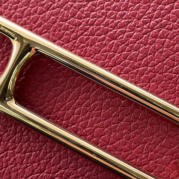 エルメス 財布 ロウリス ルリ スリム ルージュアッシュ/ゴールド金具 エバーカラー B刻印 HERMES 財布