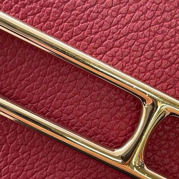 エルメス 財布 ロウリス ルリ スリム ルージュアッシュ/ゴールド金具 エバーカラー B刻印 HERMES 財布