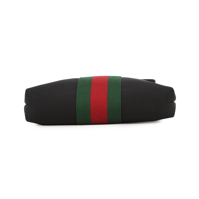 グッチ ショルダーバッグ シェリーライン キャンバス 631195 GUCCI バッグ ウェブ 黒 アウトレット品