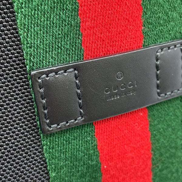 グッチ ショルダーバッグ シェリーライン キャンバス 631195 GUCCI バッグ ウェブ 黒 アウトレット品