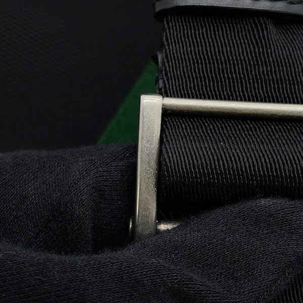 グッチ ショルダーバッグ シェリーライン キャンバス 631195 GUCCI バッグ ウェブ 黒 アウトレット品