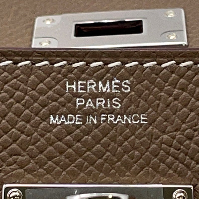 エルメス ケリーウォレット ロング トゥーゴー エトゥープ/シルバー金具 エプソン K刻印 HERMES 財布