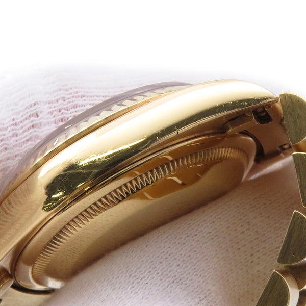 ロレックス デイデイト K18YGイエローゴールド L番 18238G ROLEX 腕時計 ウォッチ 白文字盤 10Pダイヤ