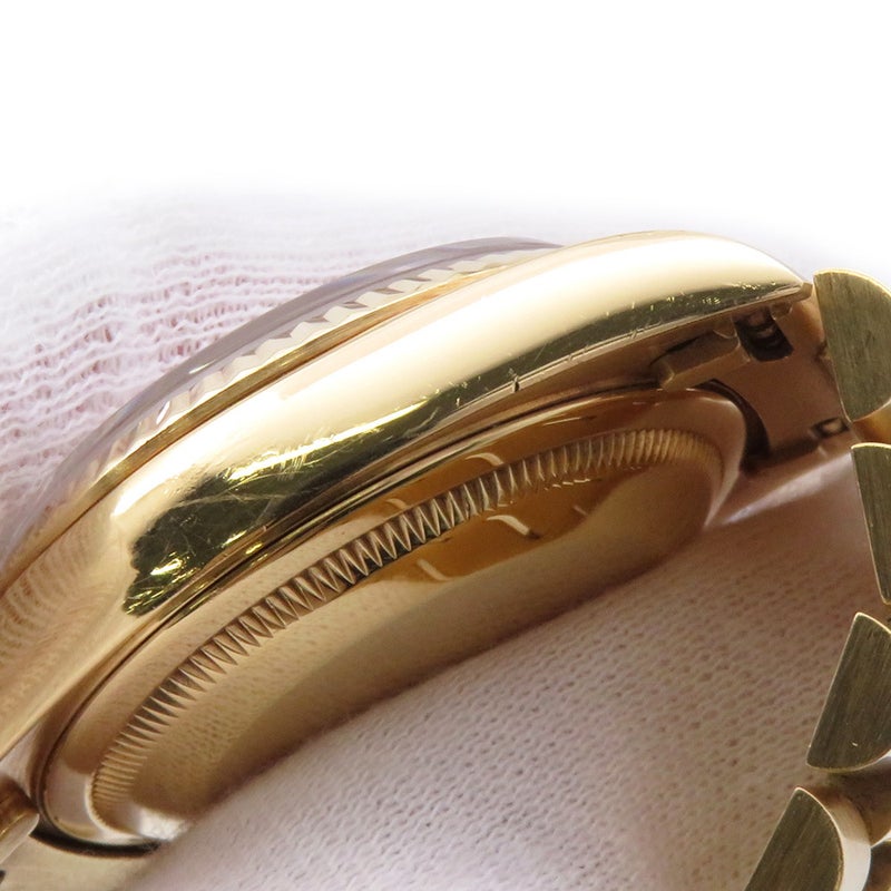 ロレックス デイデイト K18YGイエローゴールド L番 18238G ROLEX 腕時計 ウォッチ 白文字盤 10Pダイヤ