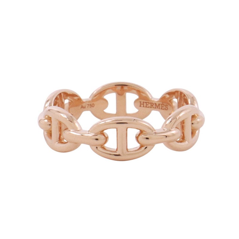 エルメス リング シェーヌダンクル アンシェネPM Enchainee K18PGピンクゴールド リングサイズ54 HERMES ジュエリー