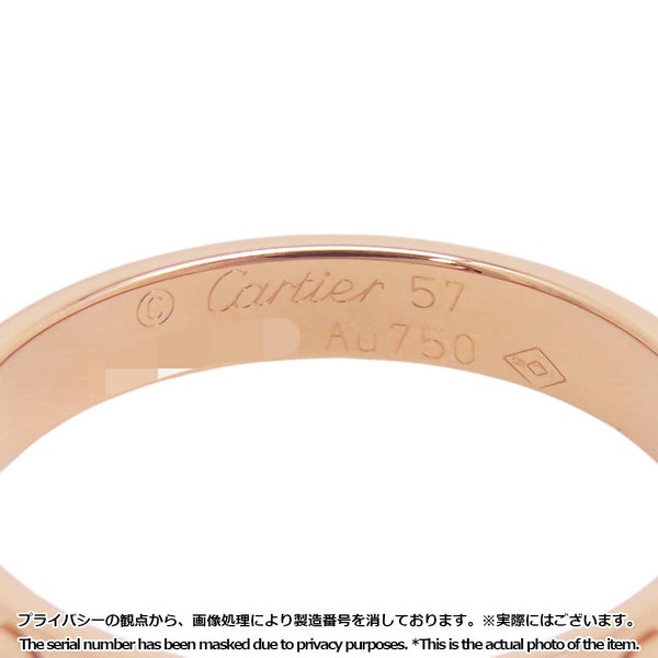 カルティエ リング ミニ ラブリング K18PGピンクゴールド スモールモデル SM リングサイズ57 B4085200 Cartier 指輪