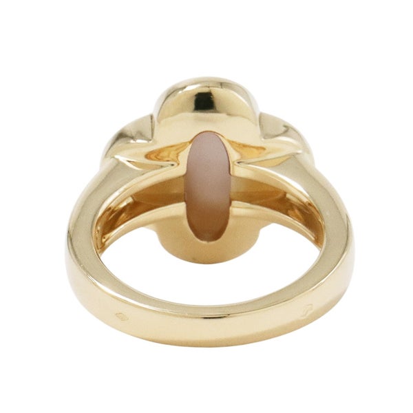 ヴァンクリーフ＆アーペル リング ピュア アルハンブラ リング マザーオブパール K18YG リングサイズ51 VCARA35900