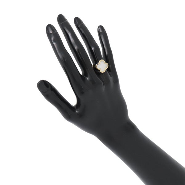 ヴァンクリーフ＆アーペル リング ピュア アルハンブラ リング マザーオブパール K18YG リングサイズ51 VCARA35900