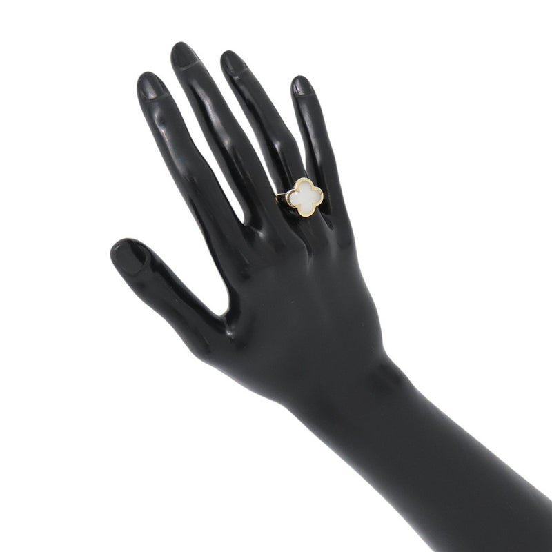 ヴァンクリーフ＆アーペル リング ピュア アルハンブラ リング マザーオブパール K18YG リングサイズ51 VCARA35900