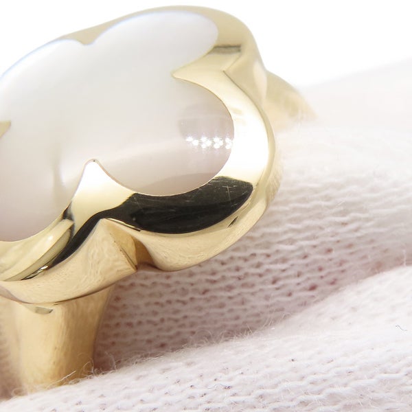 ヴァンクリーフ＆アーペル リング ピュア アルハンブラ リング マザーオブパール K18YG リングサイズ51 VCARA35900