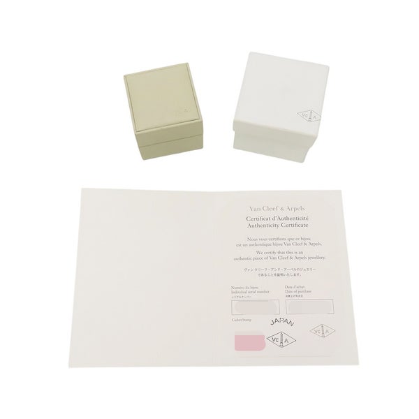 ヴァンクリーフ＆アーペル リング ピュア アルハンブラ リング マザーオブパール K18YG リングサイズ51 VCARA35900