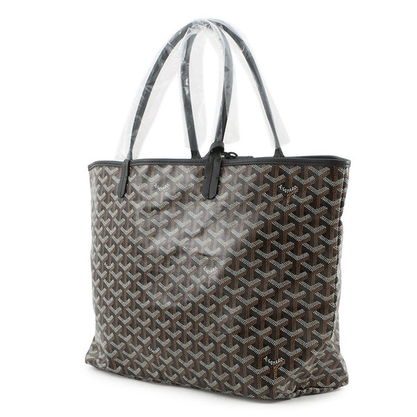 ゴヤール トートバッグ サンルイPM クリップ付き PVC レザー STLCROPMLTY01CL01P GOYARD ポーチ付き 黒