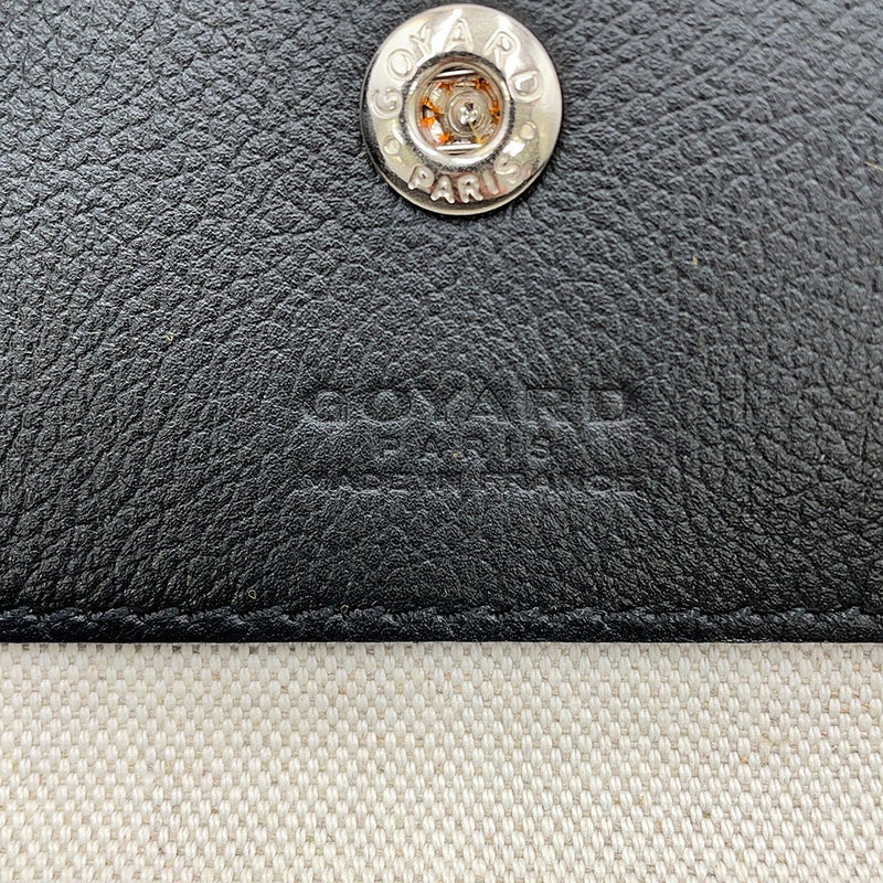 ゴヤール トートバッグ サンルイPM クリップ付き PVC レザー STLCROPMLTY01CL01P GOYARD ポーチ付き 黒