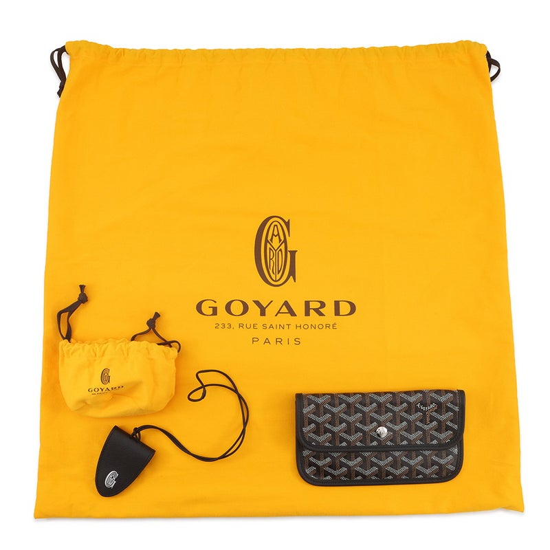 ゴヤール トートバッグ サンルイPM クリップ付き PVC レザー STLCROPMLTY01CL01P GOYARD ポーチ付き 黒