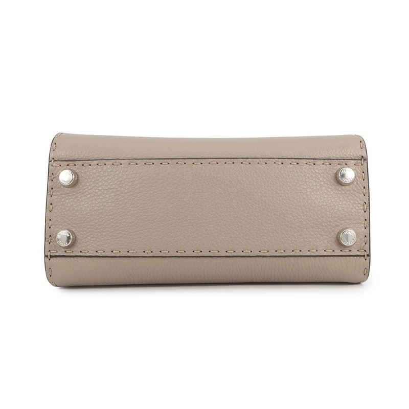 フェンディ ハンドバッグ ミニ ピーカブー セレリア レザー パイソン 8BN244 FENDI バッグ 2WAYショルダーバッグ