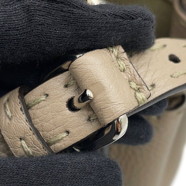 フェンディ ハンドバッグ ミニ ピーカブー セレリア レザー パイソン 8BN244 FENDI バッグ 2WAYショルダーバッグ