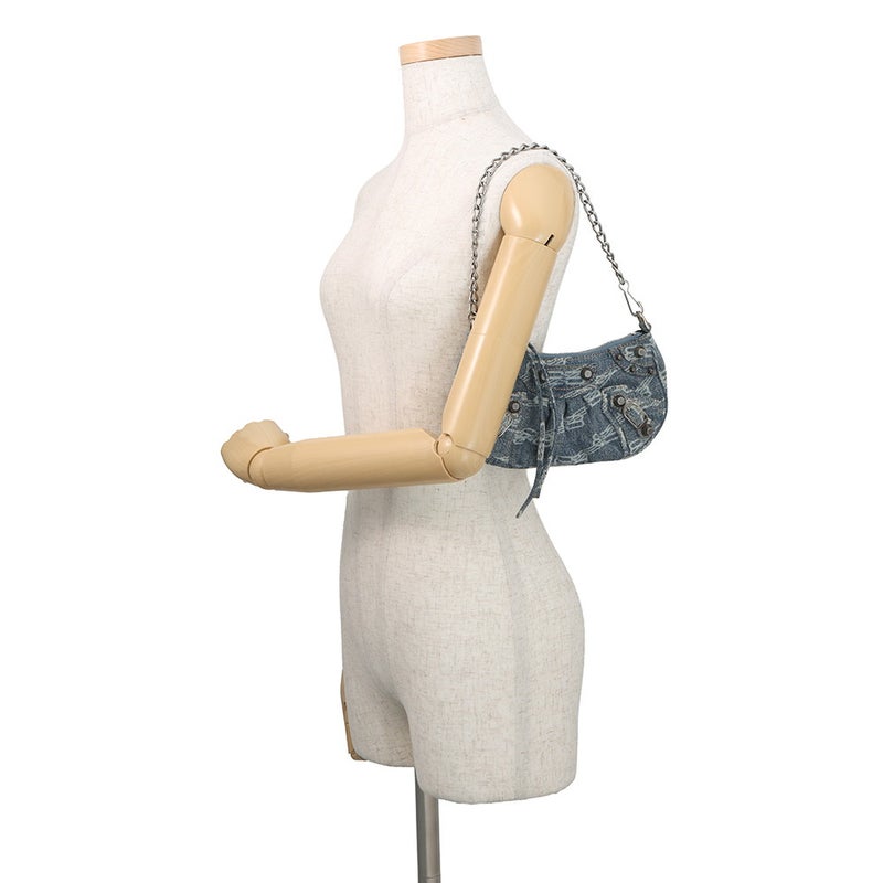 バレンシアガ ショルダーバッグ ルカゴール ミニ デニム 695814 BALENCIAGA 2way