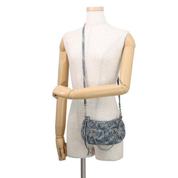 バレンシアガ ショルダーバッグ ルカゴール ミニ デニム 695814 BALENCIAGA 2way