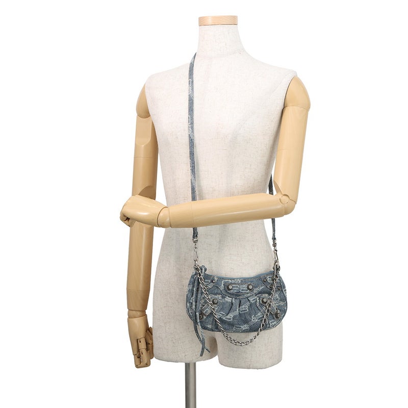 バレンシアガ ショルダーバッグ ルカゴール ミニ デニム 695814 BALENCIAGA 2way