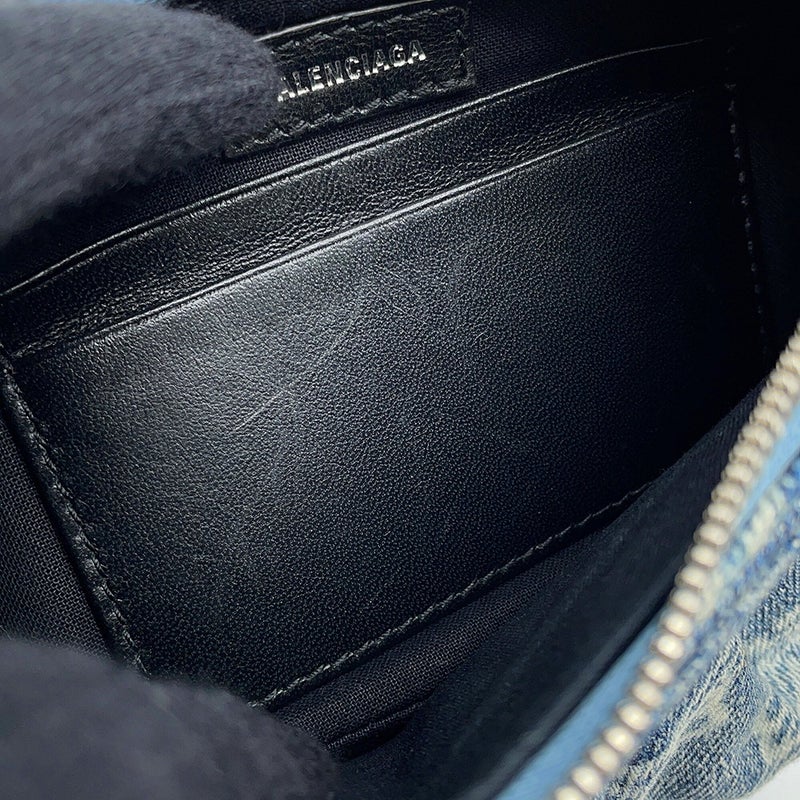 バレンシアガ ショルダーバッグ ルカゴール ミニ デニム 695814 BALENCIAGA 2way