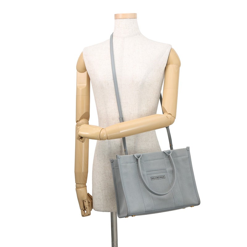 バレンシアガ ハンドバッグ ハードウェア S キャンバス/レザー 6714022 BALENCIAGA トートバッグ 2wayショルダー