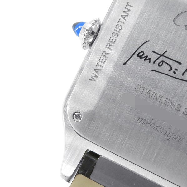 カルティエ サントス デュモン LM WSSA0046 Cartier 腕時計 黒文字盤 手巻き