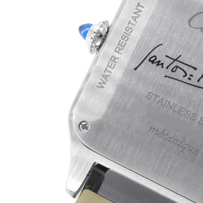 カルティエ サントス デュモン LM WSSA0046 Cartier 腕時計 黒文字盤 手巻き