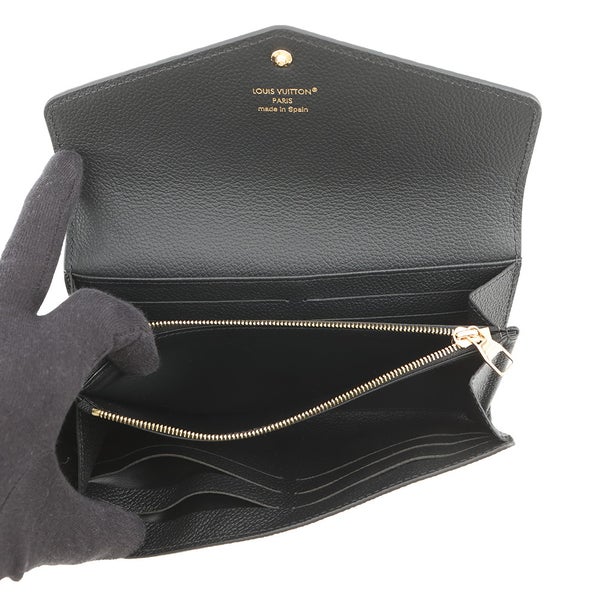 ルイヴィトン 長財布 モノグラム・アンプラント ポルトフォイユ・サラ M82257 LOUIS VUITTON 黒 ブラック