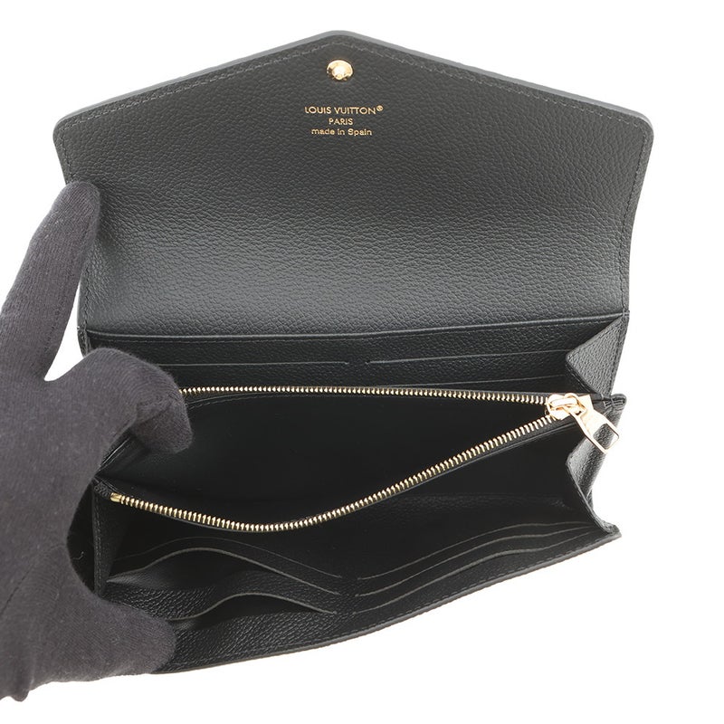 ルイヴィトン 長財布 モノグラム・アンプラント ポルトフォイユ・サラ M82257 LOUIS VUITTON 黒 ブラック